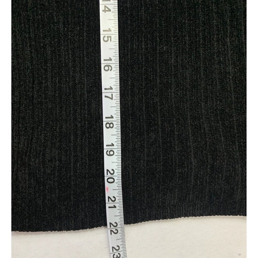 Valerie Stevens Women's Soft Black Fuzzy Neck Sweater - Picture 6 of 6